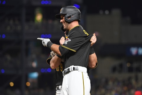 Jacob Stallings #58 of the Pittsburgh Pirates (Photo by Justin Berl/Getty Images)