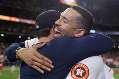 Carlos Correa #1 of the Houston Astros (Photo by Elsa/Getty Images)