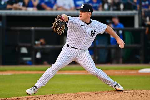 JP Sears #92 of the New York Yankees (Photo by Julio Aguilar/Getty Images)