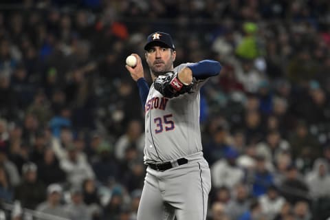 Justin Verlander #35 of the Houston Astros (Photo by Alika Jenner/Getty Images)