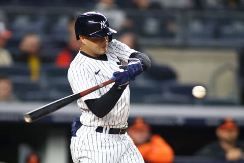 Isiah Kiner-Falefa #12 of the New York Yankees (Photo by Mike Stobe/Getty Images)