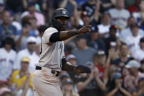 Estevan Florial #90 of the New York Yankees (Photo By Winslow Townson/Getty Images)