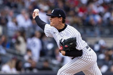 Ron Marinaccio #97 of the New York Yankees (Photo by Dustin Satloff/Getty Images)