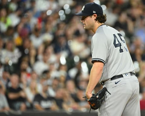 Gerrit Cole #45 of the New York Yankees (Photo by Ron Vesely/Getty Images)