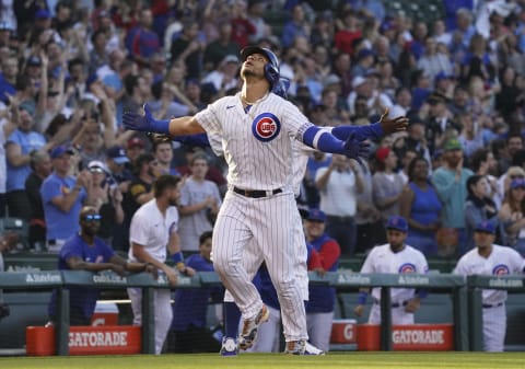 Willson Contreras #40 of the Chicago Cubs (Photo by Nuccio DiNuzzo/Getty Images)