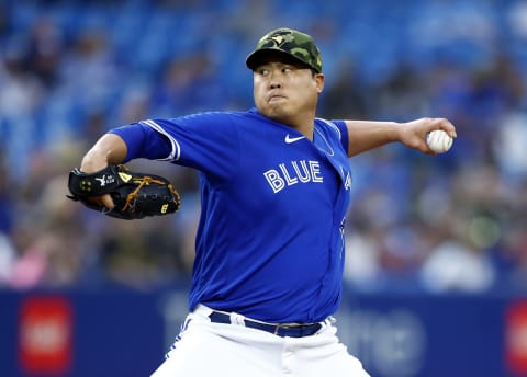 Hyun Jin Ryu #99 of the Toronto Blue Jays (Photo by Vaughn Ridley/Getty Images)