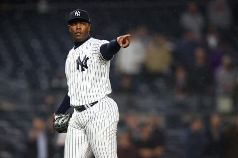 Aroldis Chapman #54 of the New York Yankees (Photo by Mike Stobe/Getty Images)