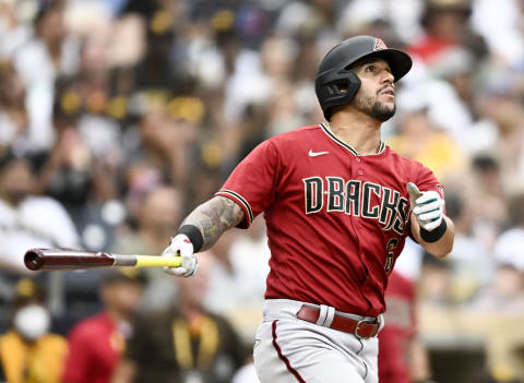 David Peralta #6 of the Arizona Diamondbacks (Photo by Denis Poroy/Getty Images)