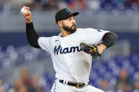 Pablo Lopez #49 of the Miami Marlins (Photo by Michael Reaves/Getty Images)