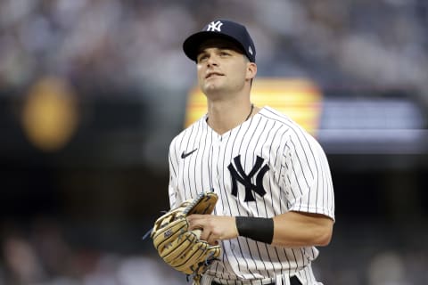 NEW YORK, NY – JULY 28: Andrew Benintendi #18 of the New York Yankees (Photo by Adam Hunger/Getty Images)