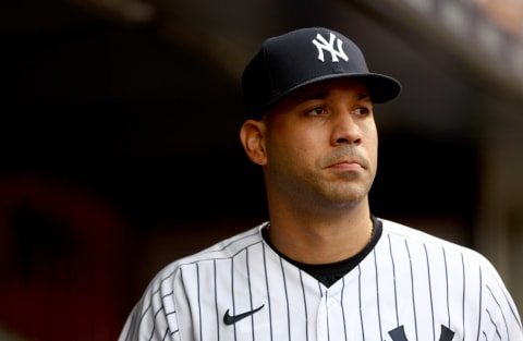 Marwin Gonzalez #14 of the New York Yankees (Photo by Elsa/Getty Images)