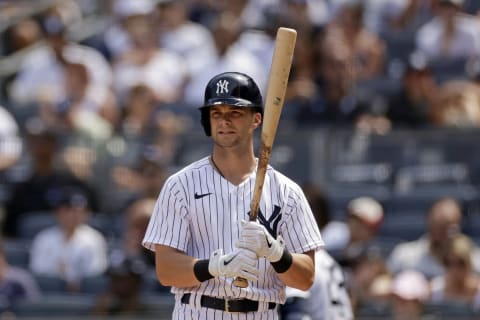 Andrew Benintendi #18 of the New York Yankees (Photo by Adam Hunger/Getty Images)