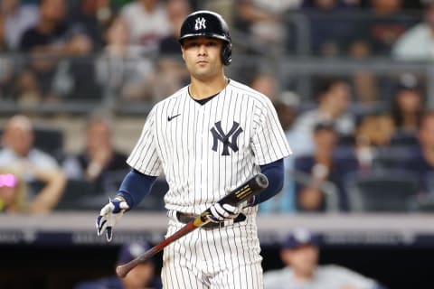 Isiah Kiner-Falefa #12 of the New York Yankees (Photo by Sarah Stier/Getty Images)