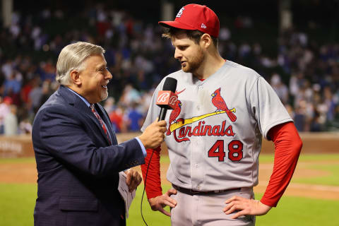 Jordan Montgomery #48 of the St. Louis Cardinals (Photo by Michael Reaves/Getty Images)