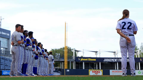 Tampa Tarpons Manager Rachel Balkovec (Photo by Mike Ehrmann/Getty Images)