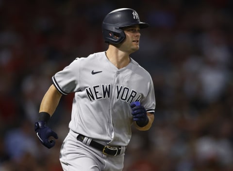 Andrew Benintendi #18 of the New York Yankees (Photo by Ronald Martinez/Getty Images)