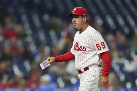 Manager Rob Thomson #59 of the Philadelphia Phillies (Photo by Mitchell Leff/Getty Images)