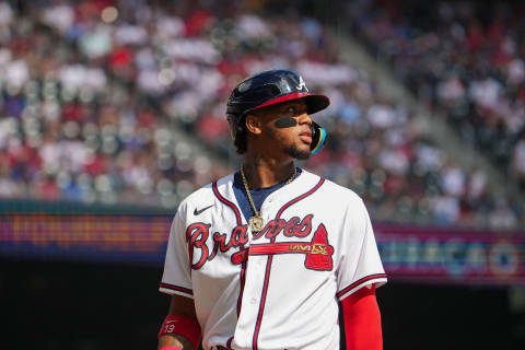 Ronald Acuna Jr. #13 of the Atlanta Braves (Photo by Kevin D. Liles/Atlanta Braves/Getty Images)