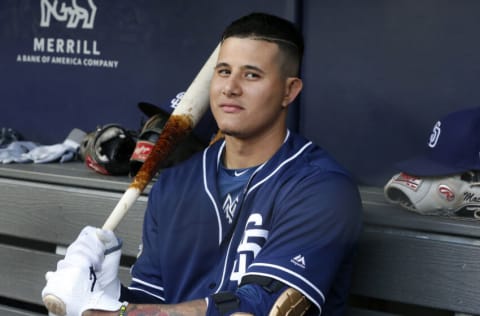 NEW YORK, NEW YORK - MAY 28: Manny Machado #13 of the San Diego Padres looks on before a game against the New York Yankees at Yankee Stadium on May 28, 2019 in New York City. The Padres defeated the Yankees 5-4. (Photo by Jim McIsaac/Getty Images)