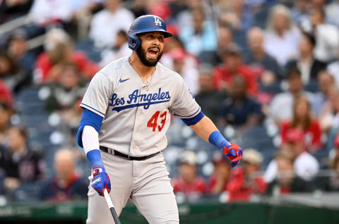 Edwin Rios #43 of the Los Angeles Dodgers (Photo by Greg Fiume/Getty Images)