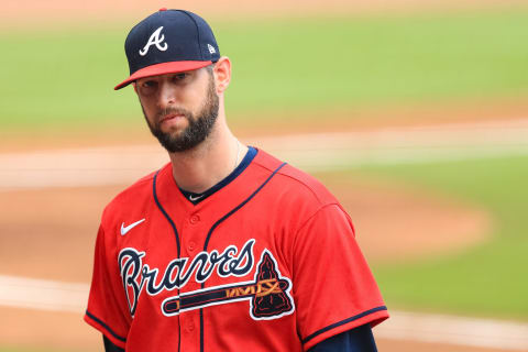 Chris Martin #55 of the Atlanta Braves (Photo by Carmen Mandato/Getty Images)