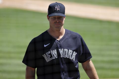 New York Yankees starting pitcher Corey Kluber; Mandatory Credit: Kim Klement-USA TODAY Sports