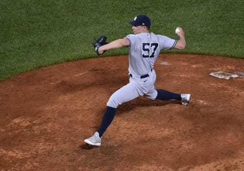 New York Yankees relief pitcher Chad Green Mandatory Credit: Bob DeChiara-USA TODAY Sports