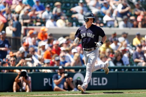 New York Yankees second baseman Cooper Bowman (74) Mandatory Credit: Nathan Ray Seebeck-USA TODAY Sports