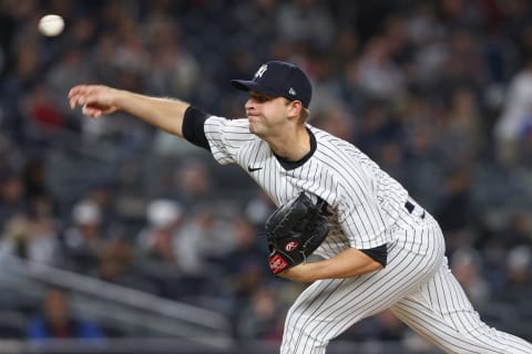 New York Yankees starting pitcher Michael King (34) Mandatory Credit: Vincent Carchietta-USA TODAY Sports