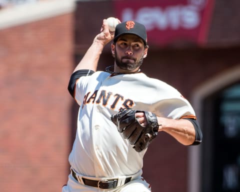 San Francisco Giants relief pitcher George Kontos (70) Mandatory Credit: Kelley L Cox-USA TODAY Sports