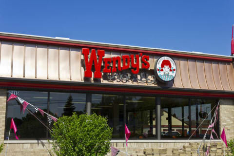 The exterior of a Wendy's restaurant