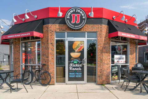 The front exterior of a Jimmy John's restaurant