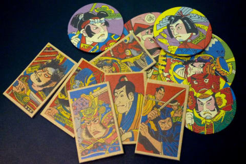 Menko cards and discs inspired Pogs.