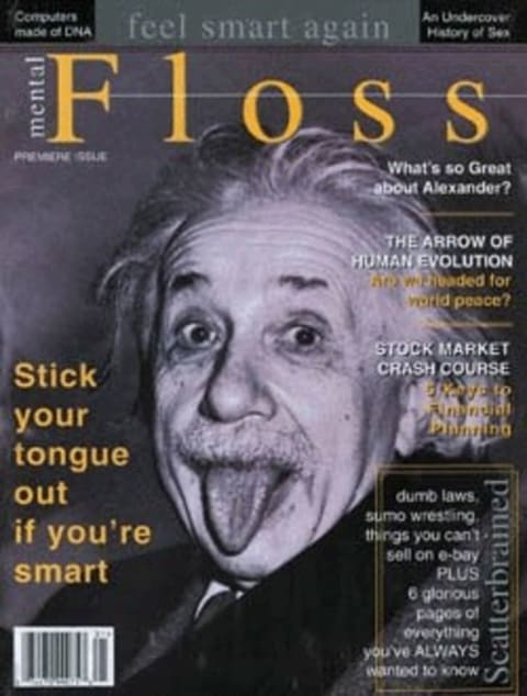 The first issue of mental_floss magazine.