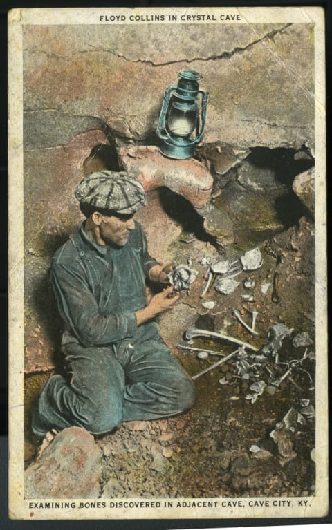 Floyd Collins in Crystal Cave.