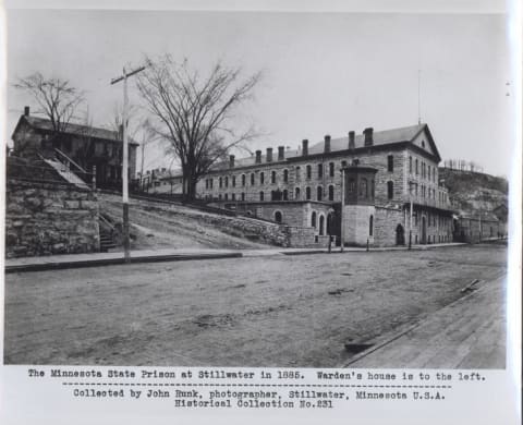 The Minnesota State Prison at Stillwater in 1885