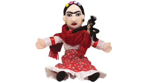 A doll modeled after Frida Kahlo