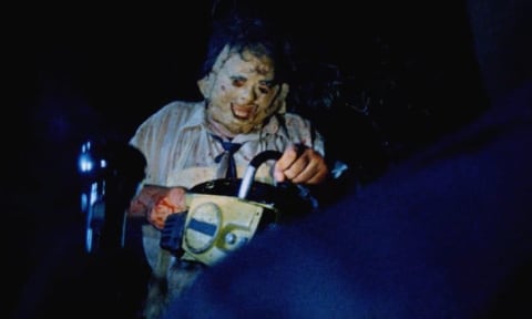 A scene from The Texas Chainsaw Massacre (1974).