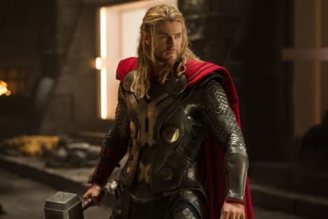 Chris Hemsworth stars in Thor (2011).